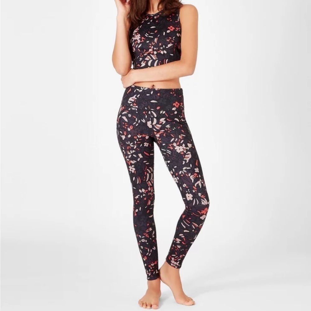 Sweaty Betty Dark Floral Print Leggings